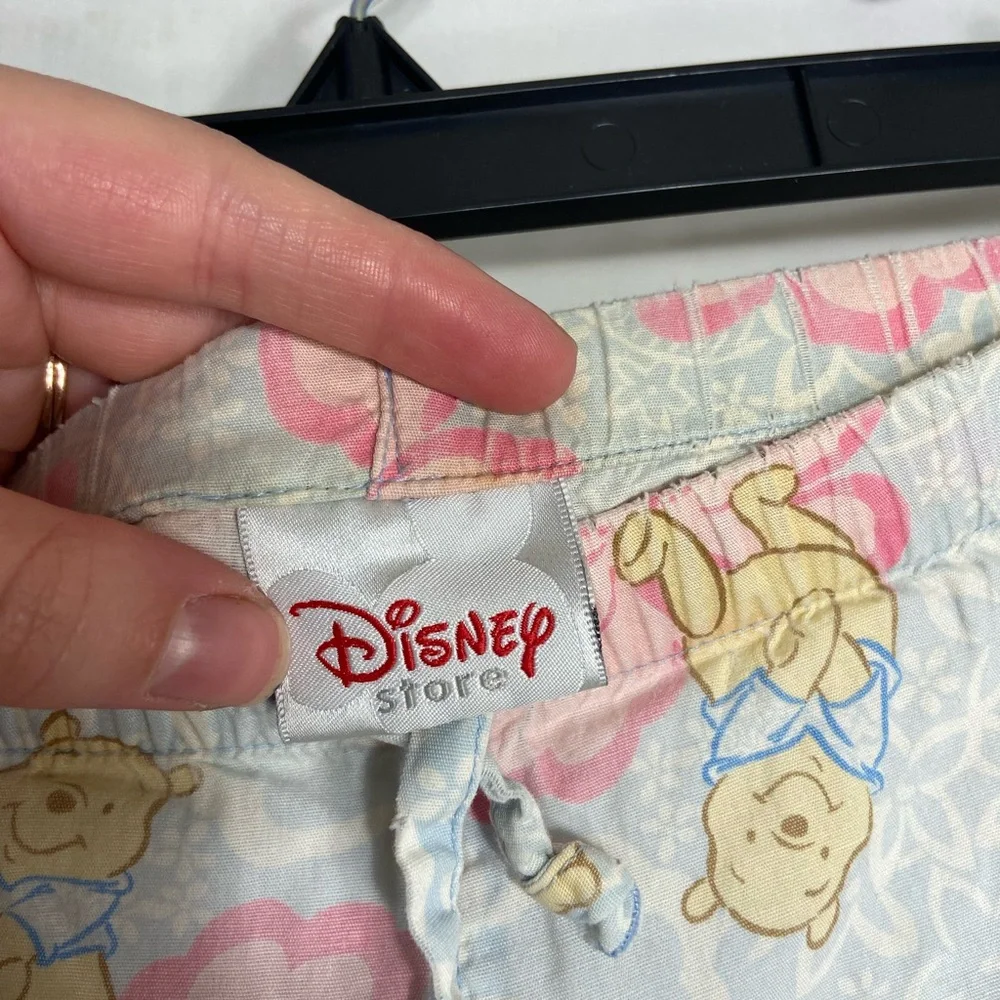 Disney women’s Winnie the Pooh light blue drawstring‎ pajama shorts 100% cotton - Picture 6 of 9